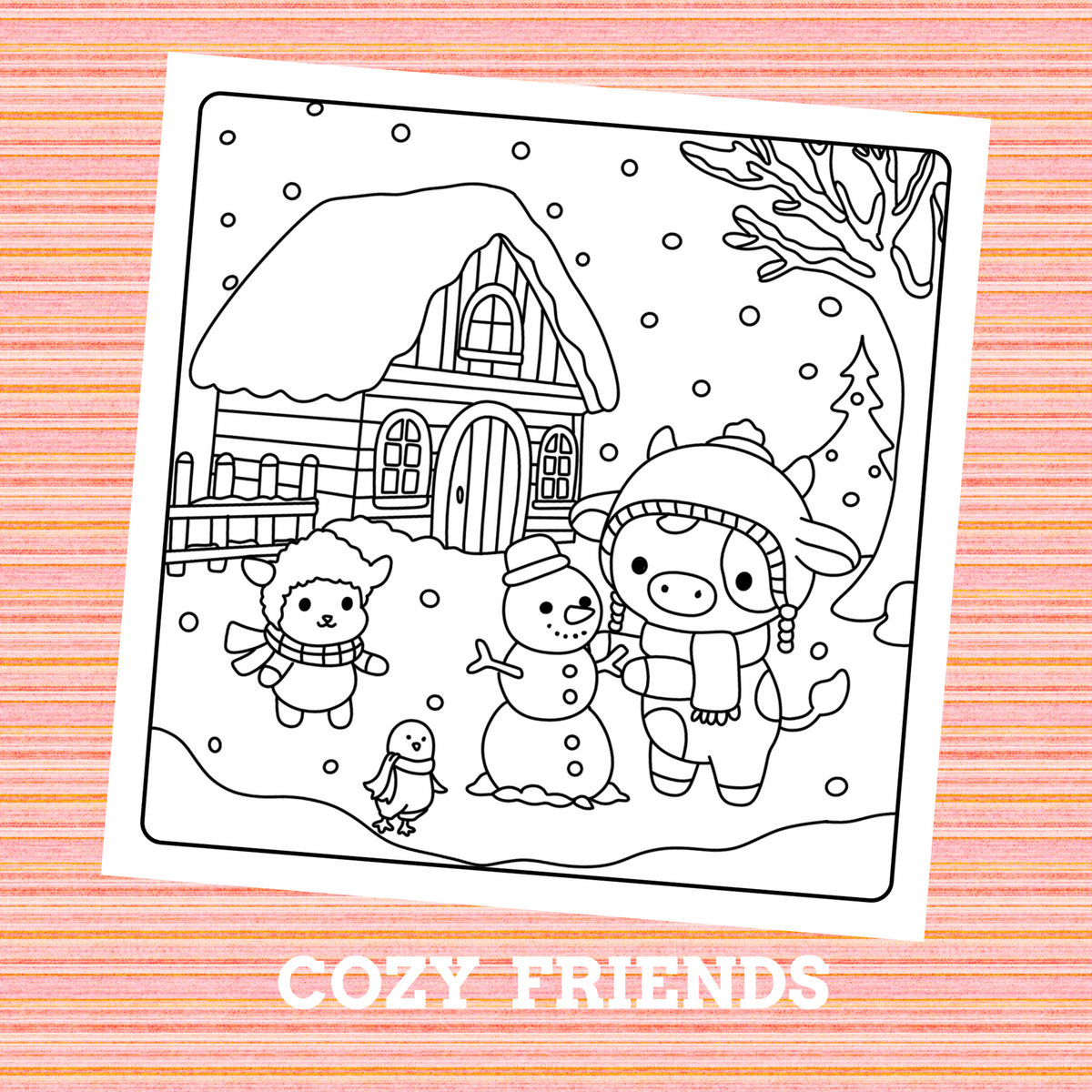 Printable Cozy Cow and Friends by Griloo - Pack of 3