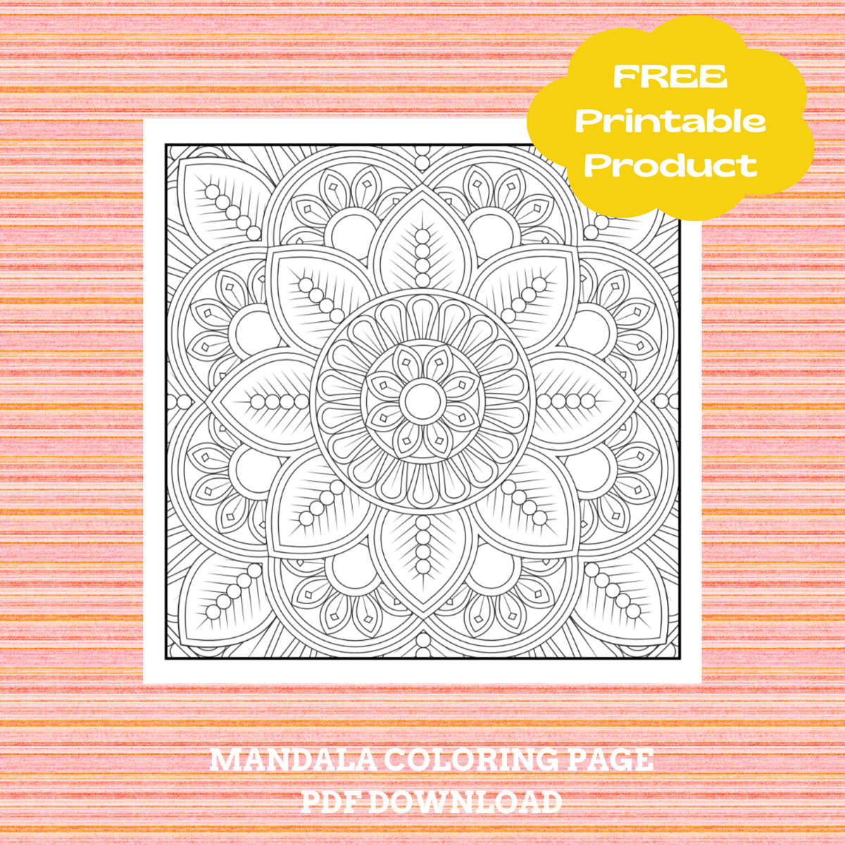 FREE Printable Mandala by Griloo